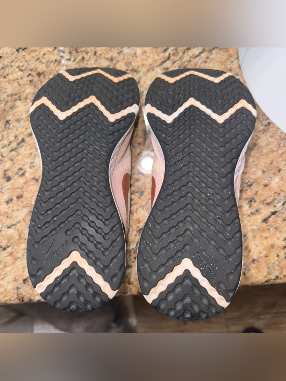 Nike Women's Pink and Black React-Style Running Sneakers. Size 7.5 - Picture 6 of 7